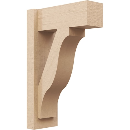 Ekena Millwork 6-in W x 14-in D x 22-in H Funston Block Rough Cedar Woodgrain TimberThane Outlooker, Primed Tan OUTUR060X14X22FST44RCPR